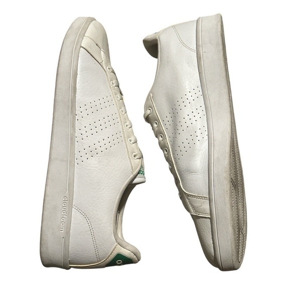 Adidas Cloudfoam Advantage White Sneakers Size 14 Mens Memory Foam AW3914 1Y3001 - Picture 4 of 10